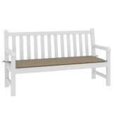 VIDAXL Garden Bench blazina 150x50x3 cm Oxford tkanina taupe