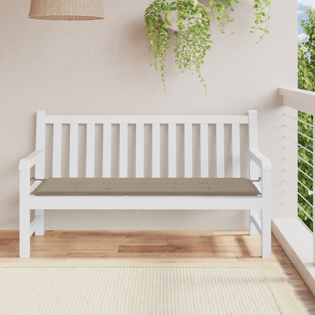 Vidaxl Garden Bench Cushion 150x50x3 CM Oxford Fabric Taupe