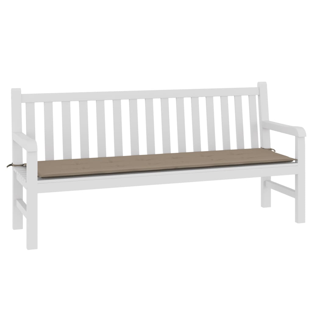 Vidaxl Garden Bench polštář 180x50x3 cm oxford tkanina taupe