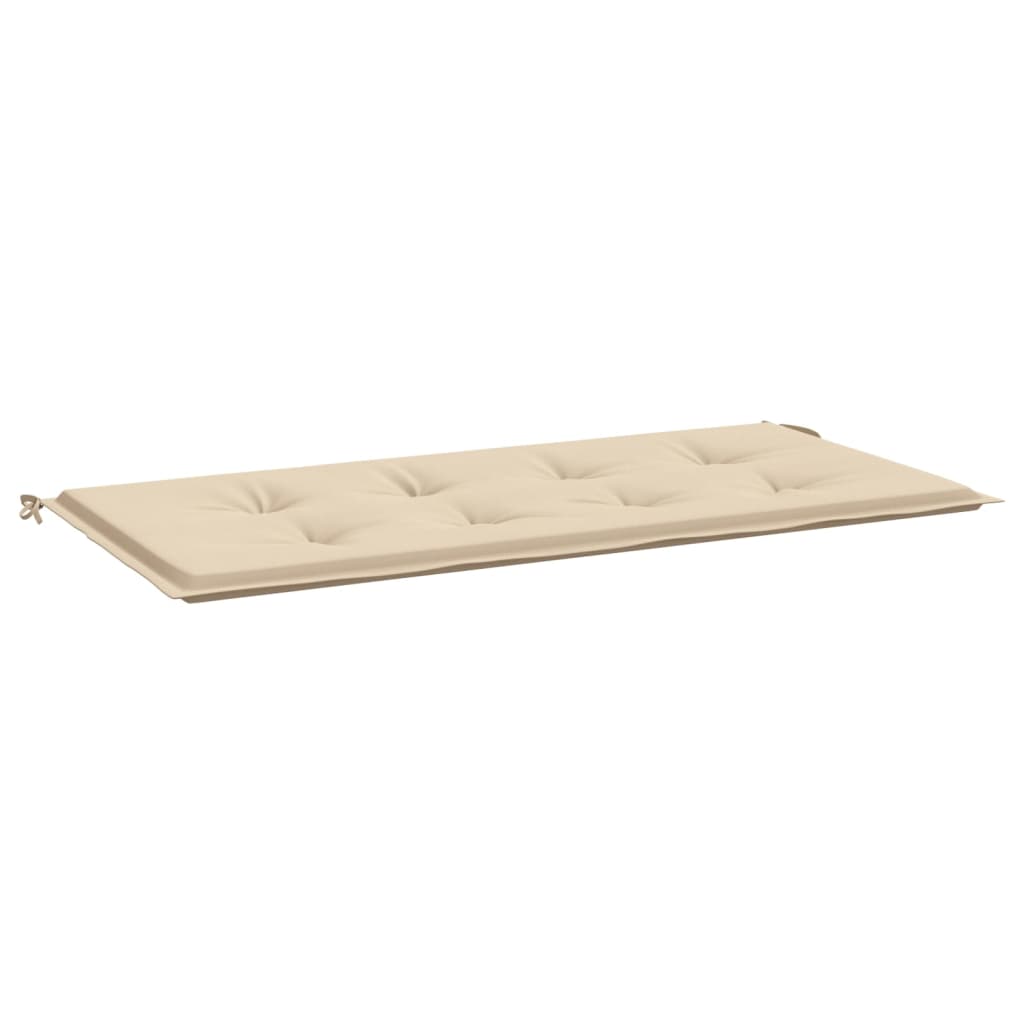 Vidaxl jardin banc coussin 100x50x3 cm oxford tissu beige