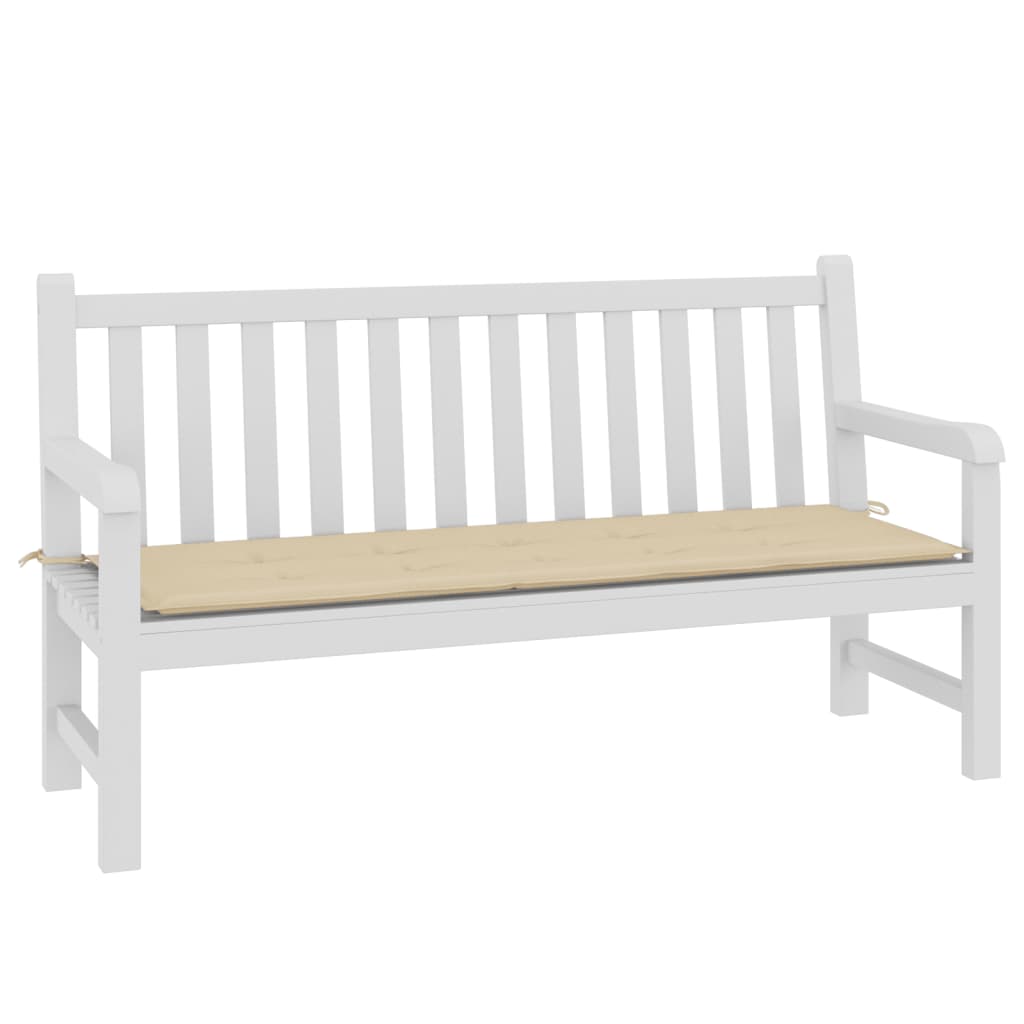 Vidaxl tuinbankkussen 150x50x3 cm oxford stof beige