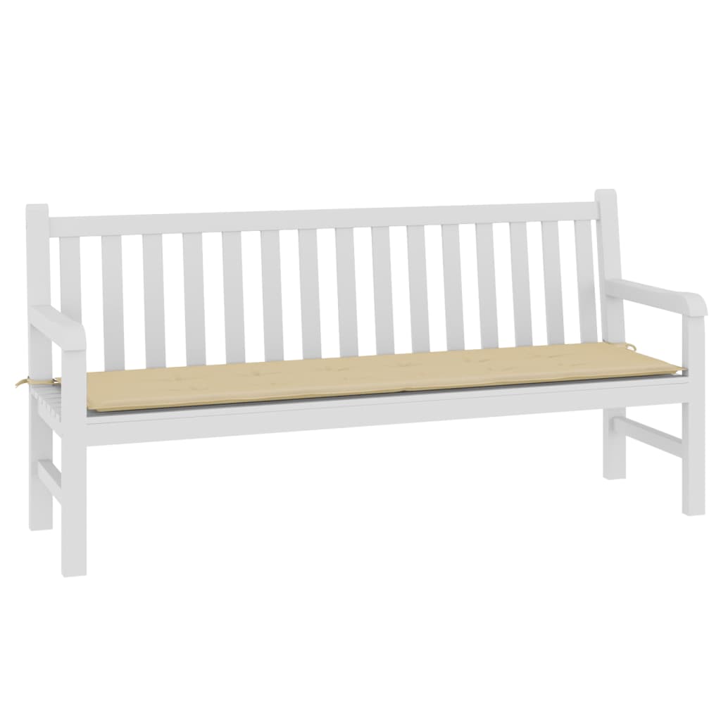 Vidaxl Garden Bench Poduszka 180x50x3 Cm Oxford Fabric Beige