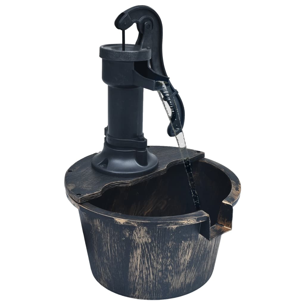 Vidaxl Garden Fountain Barrel med pumpe