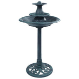 Vidaxl Bird Bath z fontanną 50x91 cm plastikową zieleń