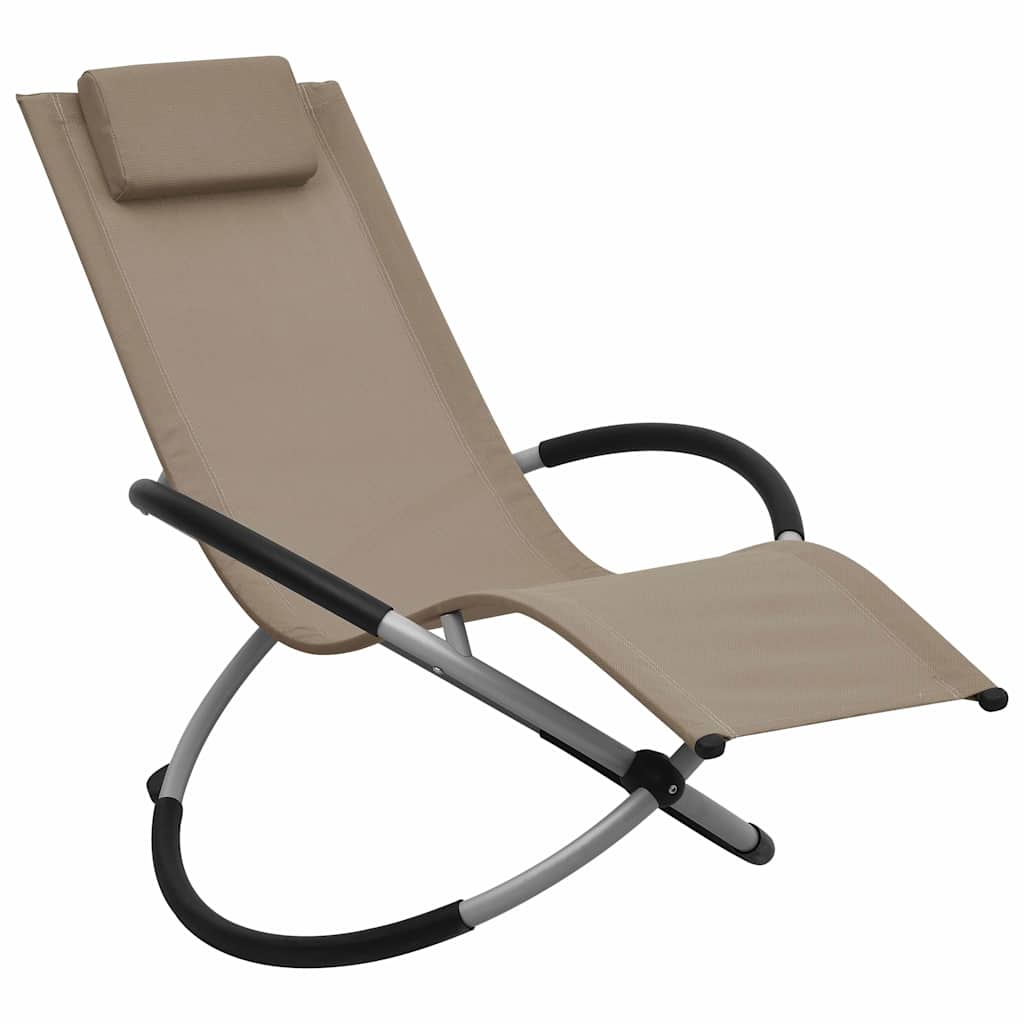 Vidaxl kinderligbed staal taupe