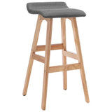 Vidaxl barstoelen 2 st stof donkergrijs