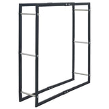 Vidaxl haardhoutrek 100x25x100 cm staal zwart