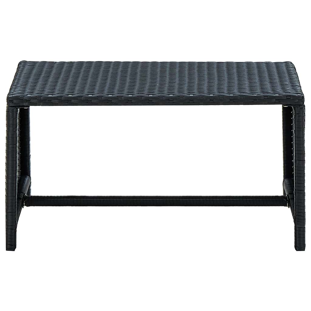 Vidaxl salontafel 70x40x38 cm poly rattan zwart