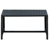 Vidaxl salontafel 70x40x38 cm poly rattan zwart