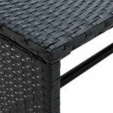 Vidaxl salontafel 70x40x38 cm poly rattan zwart