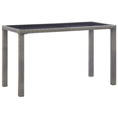 Vidaxl tuintafel 123x60x74 cm poly rattan antraciet