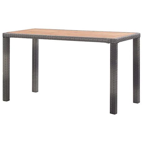 Vidaxl tuintafel 123x60x74 cm massief acaciahout antraciet en bruin