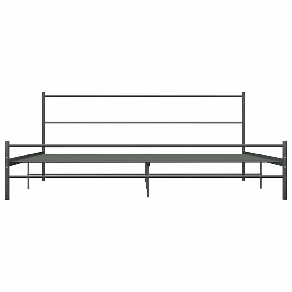 Vidaxl bedframe metaal grijs 180x200 cm