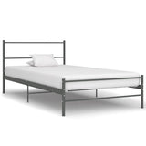 Vidaxl bedframe metaal grijs 100x200 cm