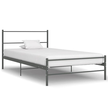Vidaxl bedframe metaal grijs 100x200 cm