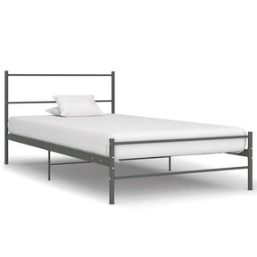 Vidaxl bedframe metaal grijs 100x200 cm