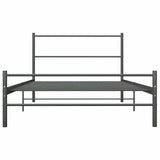 Vidaxl bedframe metaal grijs 100x200 cm