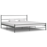 Vidaxl bedframe metaal grijs 200x200 cm