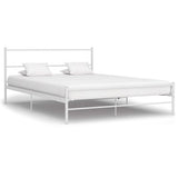Vidaxl bedframe metaal wit 120x200 cm