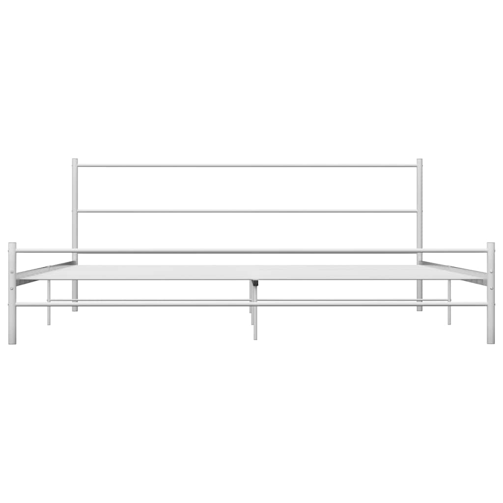 Vidaxl bedframe metaal wit 160x200 cm