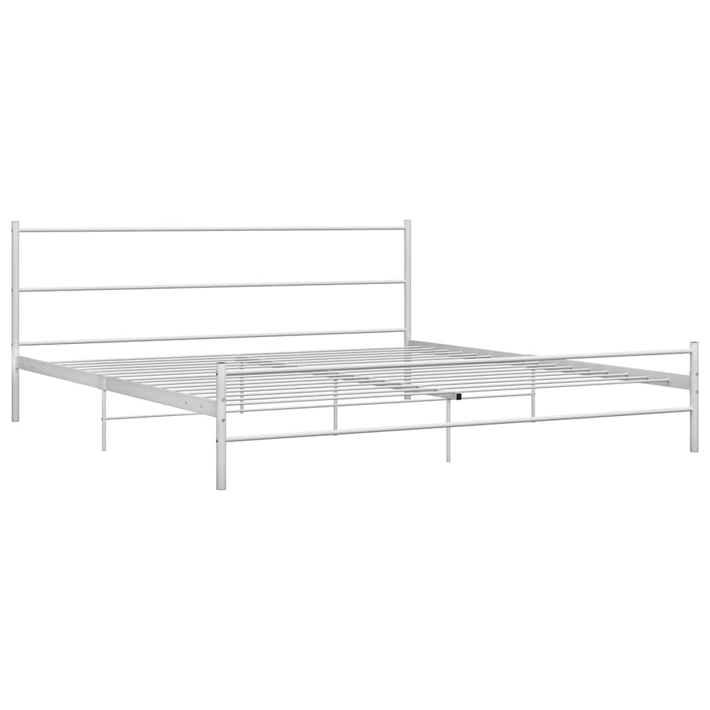 Vidaxl bedframe metaal wit 200x200 cm