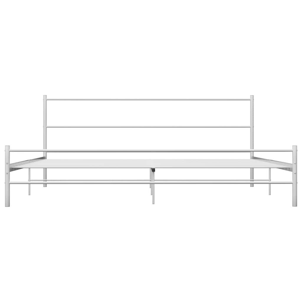 Vidaxl bedframe metaal wit 200x200 cm