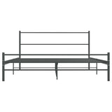 Vidaxl bedframe zonder matras metaal grijs 140x200 cm