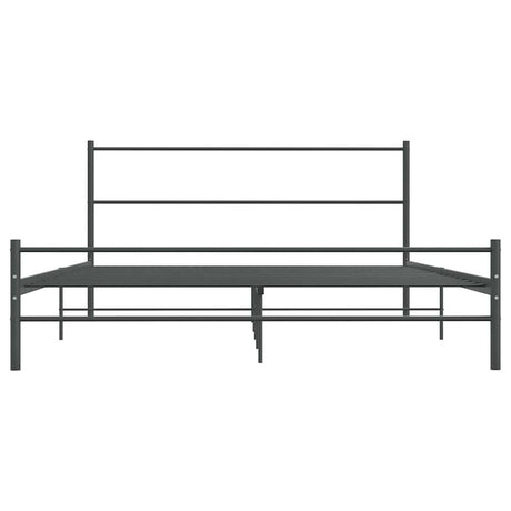 Vidaxl bedframe zonder matras metaal grijs 140x200 cm