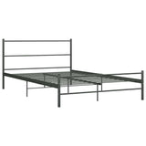 Vidaxl bedframe metaal grijs 160x200 cm
