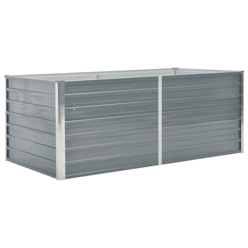 Vidaxl Planter raised 160x80x45 cm galvanized steel gray