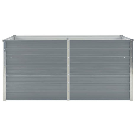Vidaxl plantenbak verhoogd 160x80x45 cm gegalvaniseerd staal grijs