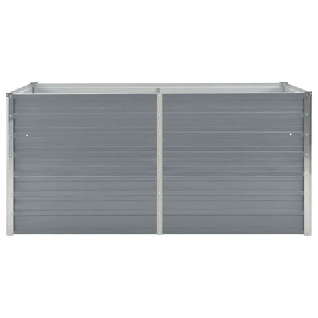 Vidaxl plantenbak verhoogd 160x80x45 cm gegalvaniseerd staal grijs