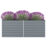 De Vidaxl Planter huet 160x80345 cm galvaniséiert Stol Grey