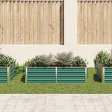 Vidaxl plantenbak verhoogd 160x80x45 cm gegalvaniseerd staal groen