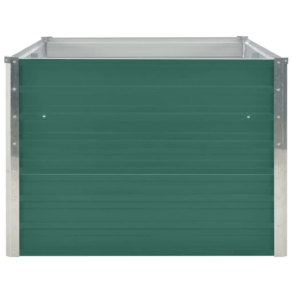 VidaXL Planter raised 160x80x45 cm galvanized steel green