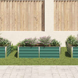 Vidaxl plantenbak verhoogd 160x80x45 cm gegalvaniseerd staal groen