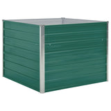 VidaXL Planter Insert 100x100x77 cm Galvanized Steel Green