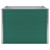 VidaXL Planter Insert 100x100x77 cm Galvanized Steel Green