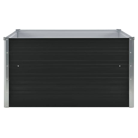 Vidaxl plantenbak verhoogd 100x100x45cm gegalvaniseerd staal antraciet