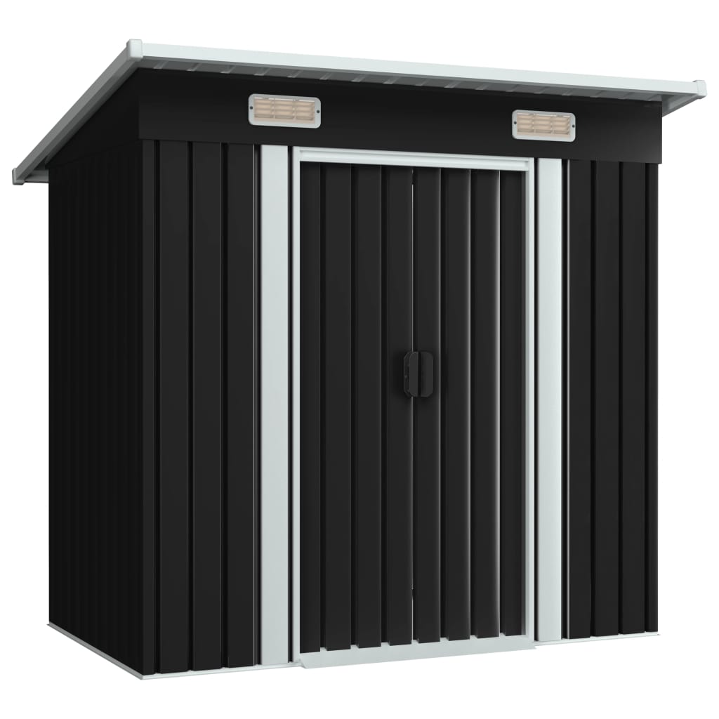 Vidaxl Garden Shed Steel Anthracite