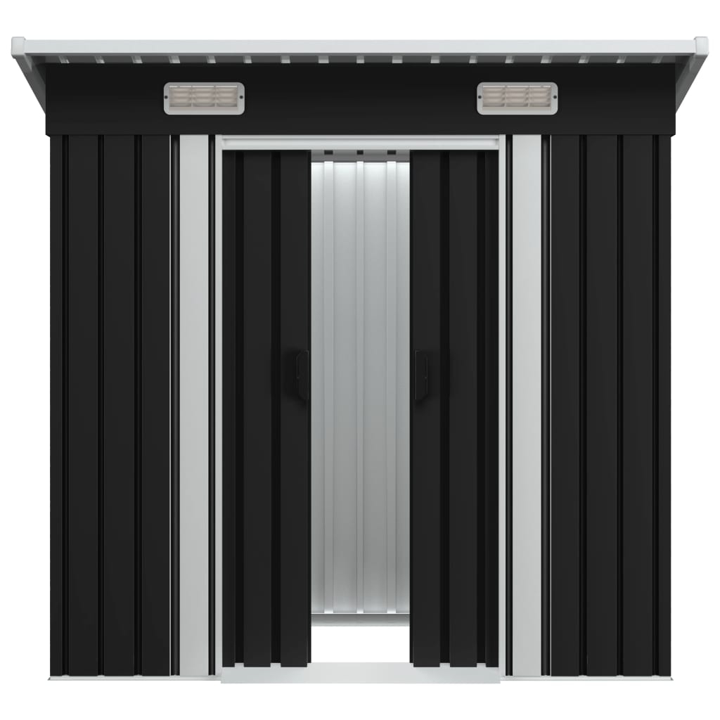 Vidaxl Garden Shed Steel Antracita