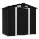 Vidaxl hangar de jardin 204x132x186 cm anthracite en acier