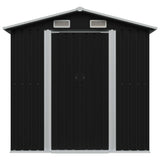 Vidaxl Gaart Shed 204x132x186 cm Stahl anthracit