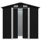 Vidaxl hangar de jardin 204x132x186 cm anthracite en acier