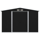 Vidaxl Garden Shed 257x205x178 cm ocelový antracit