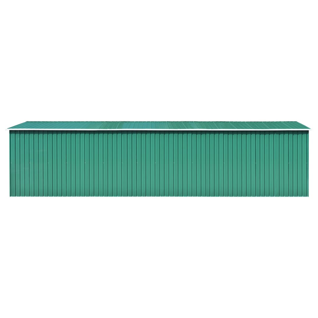 Vidaxl Garden Shed 257x779x181 cm Green galvanizzato