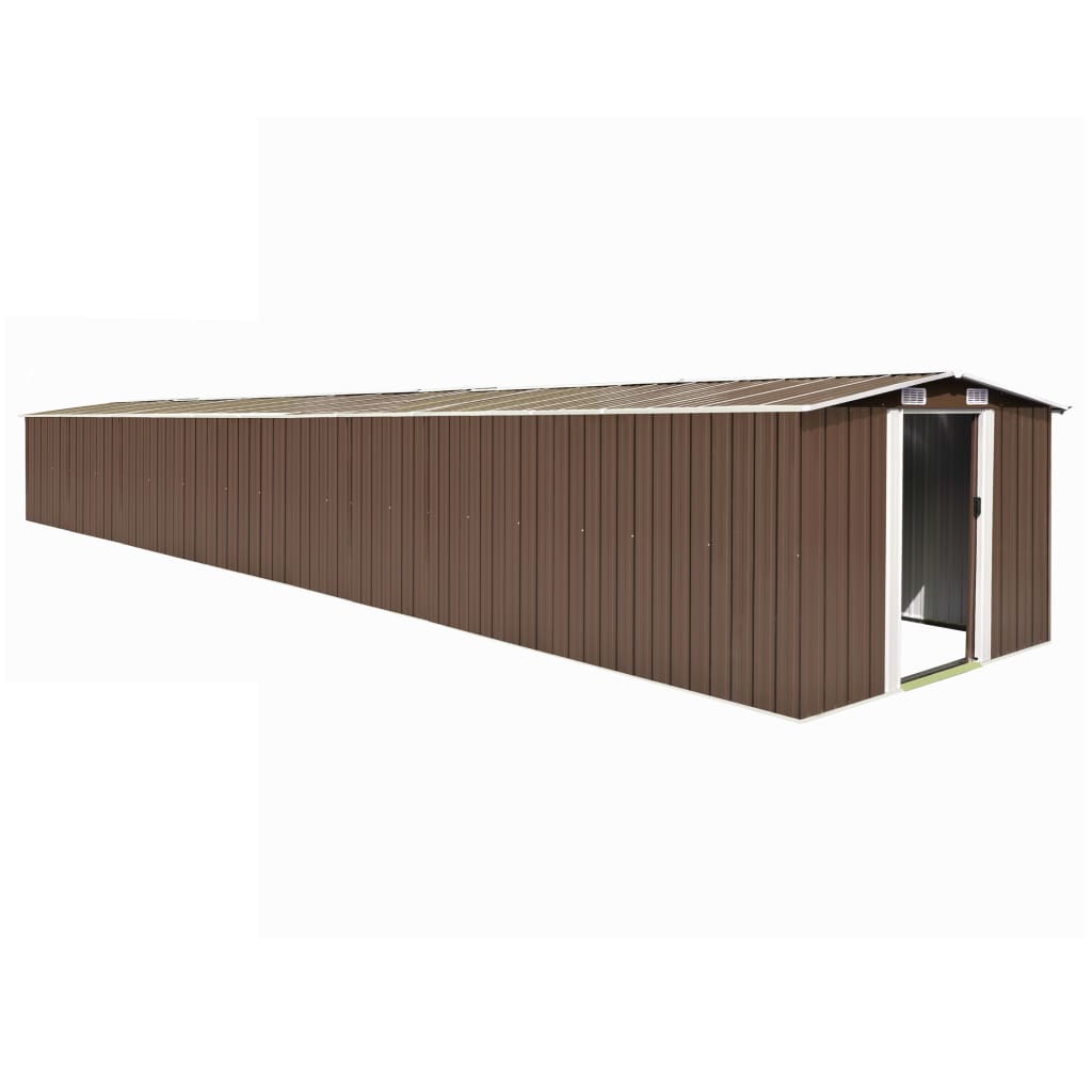 SHED JARDIN VIDAXL 257X990X181 CM GALVANISED SEAKED BRARN