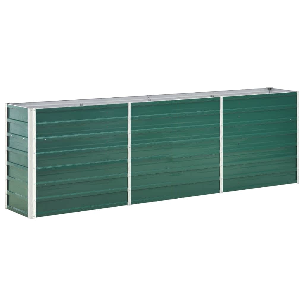 INSERT PLANTER VIDAXL 240X40X77 CM GALVANISED SEAKE GREEN