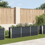 Vidaxl plantenbak verhoogd 240x40x77 cm gegalvaniseerd staal antraciet
