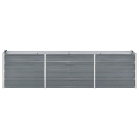 Vidaxl plantenbak verhoogd 240x40x45 cm gegalvaniseerd staal grijs